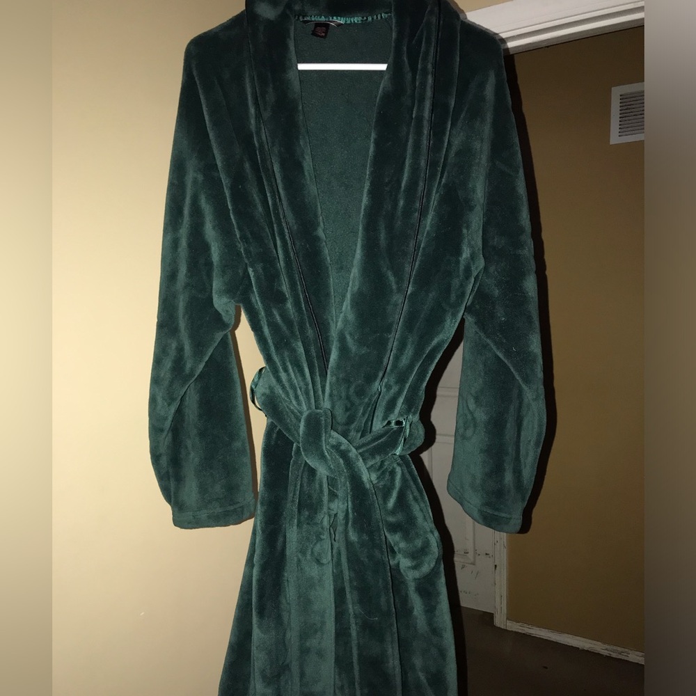 Victoria’s Secret Plush Forest Green Women's Robe Coat X-Large